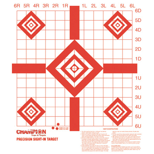 Champion Precision Sight-In Targets - 10 Pack