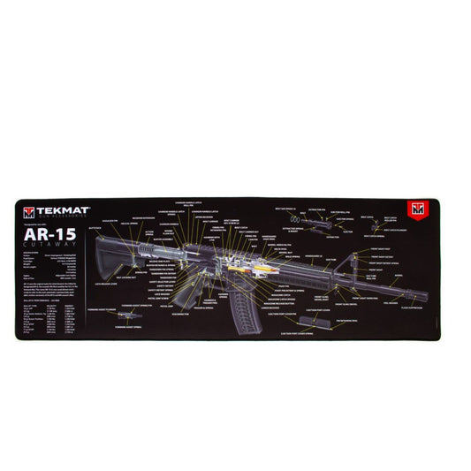 Premium AR-15 Gun Cleaning Mat - 15"x44" Cutaway Design