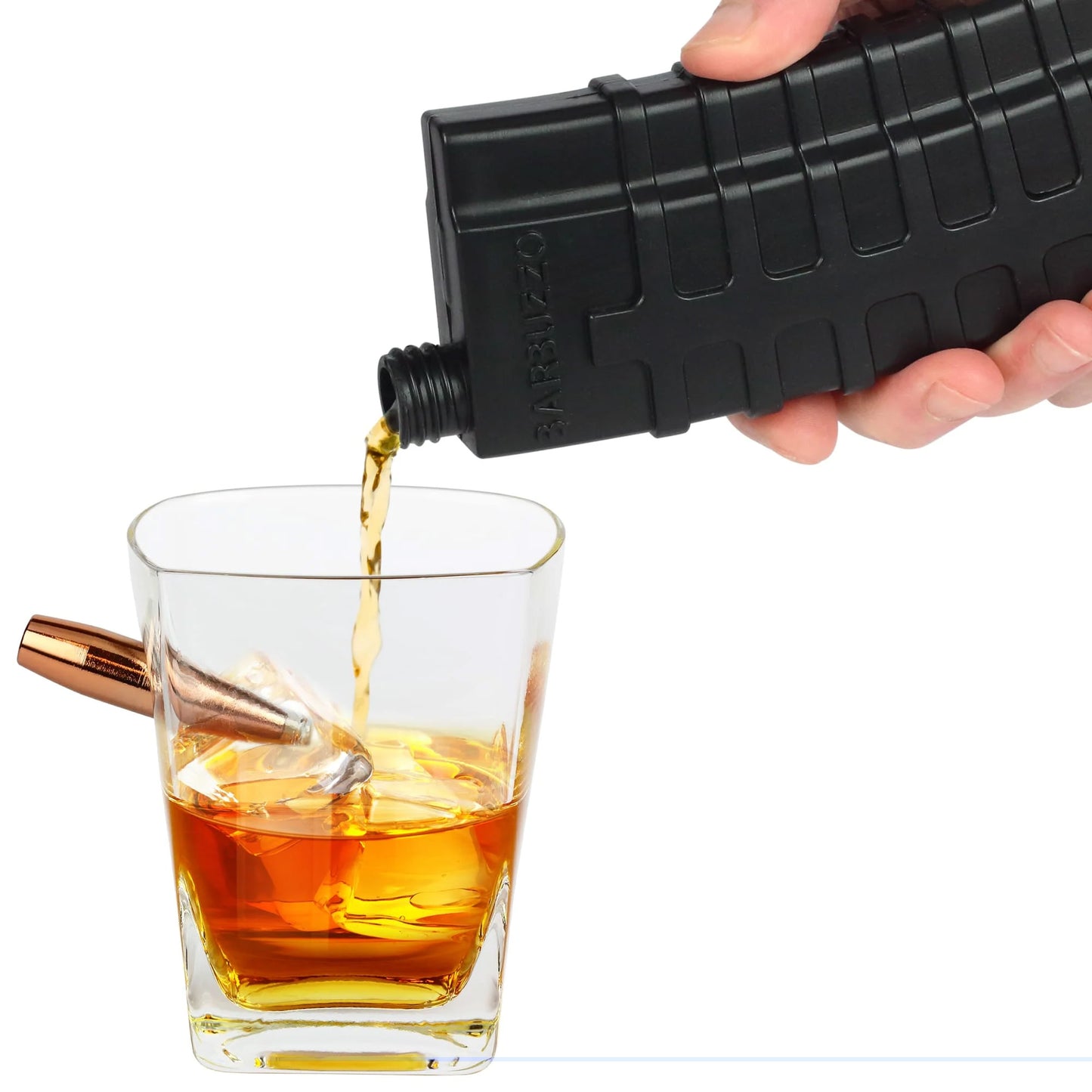 AR Magazine Style Flask - Black 7oz Beverage Carrier