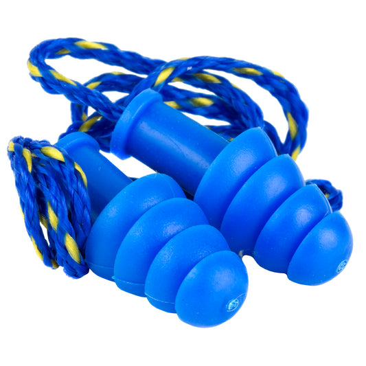 Walker's Hypoallergenic Corded Earplugs with Rubber Plugs