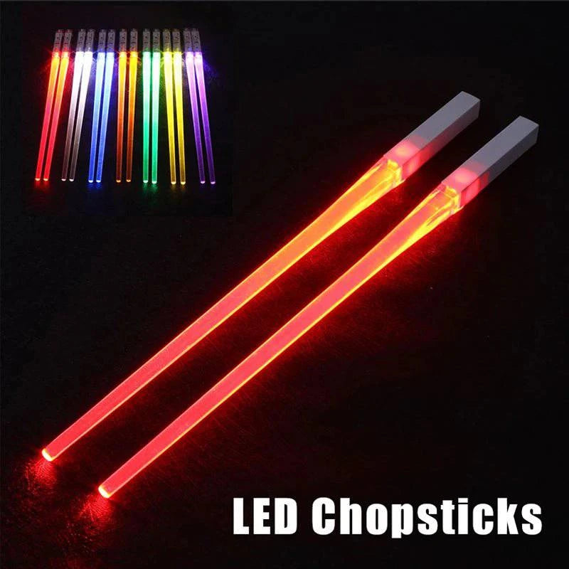 Illuminating LED Chopsticks for Vibrant Dining Adventures - Inside The Bars