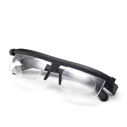 HD Adjustable Glasses Focus Adjustable Eyeglasses -3 to +6 Diopters Glasses Focal Length