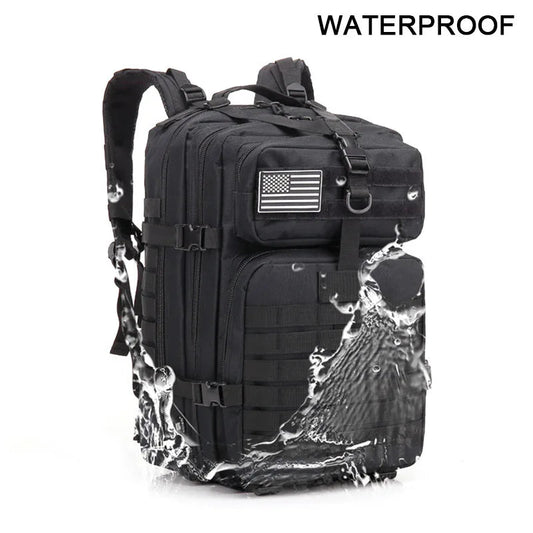 Ultimate Waterproof Tactical Rucksack: Versatile 30L/50L Backpack for All Outdoor Adventures - Inside The Bars