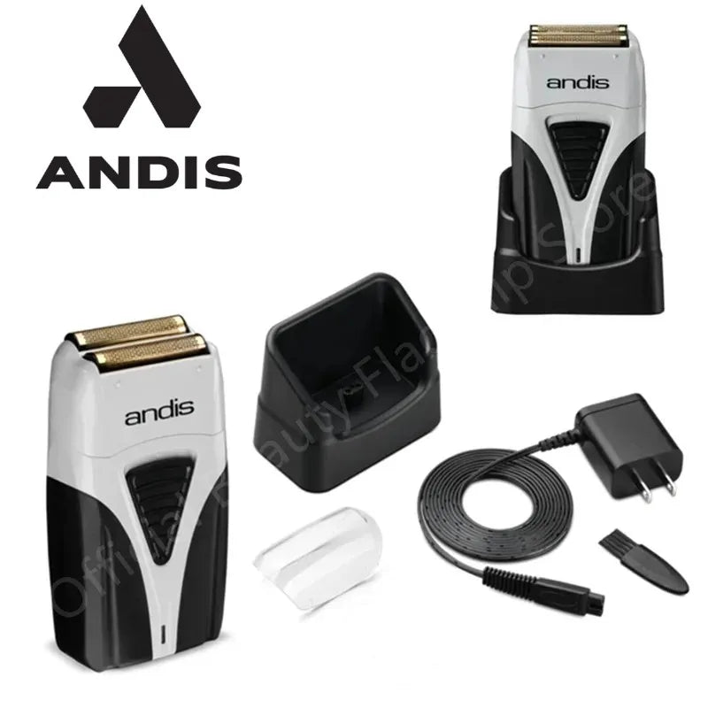 ANDIS Profoil Lithium Plus 17205 Men's Electric Shaver - Barber Hair Cleaning Razor for Bald Hair Clipping