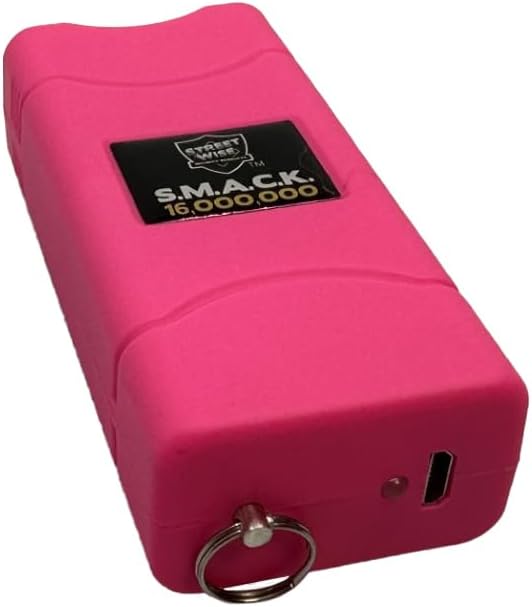 Compact Empowerment Self-Defense Keychain Set - Hot Pink Stun Gun & Pepper Gel