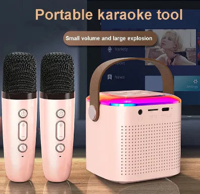 Wireless Karaoke Speaker System with RGB Mic Lights