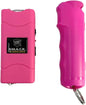 Compact Empowerment Self-Defense Keychain Set - Hot Pink Stun Gun & Pepper Gel