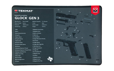 Glock Gen3 Cleaning and Maintenance Mat by TekMat