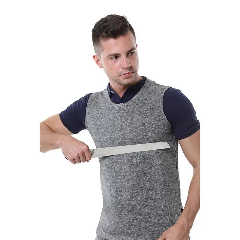 Summer Stab-resistant T shirt Tactical Clothing Cut-resistant Self-defense Clothing Thin Breathable Soft Hidden Anti-stab Vest - Inside The Bars