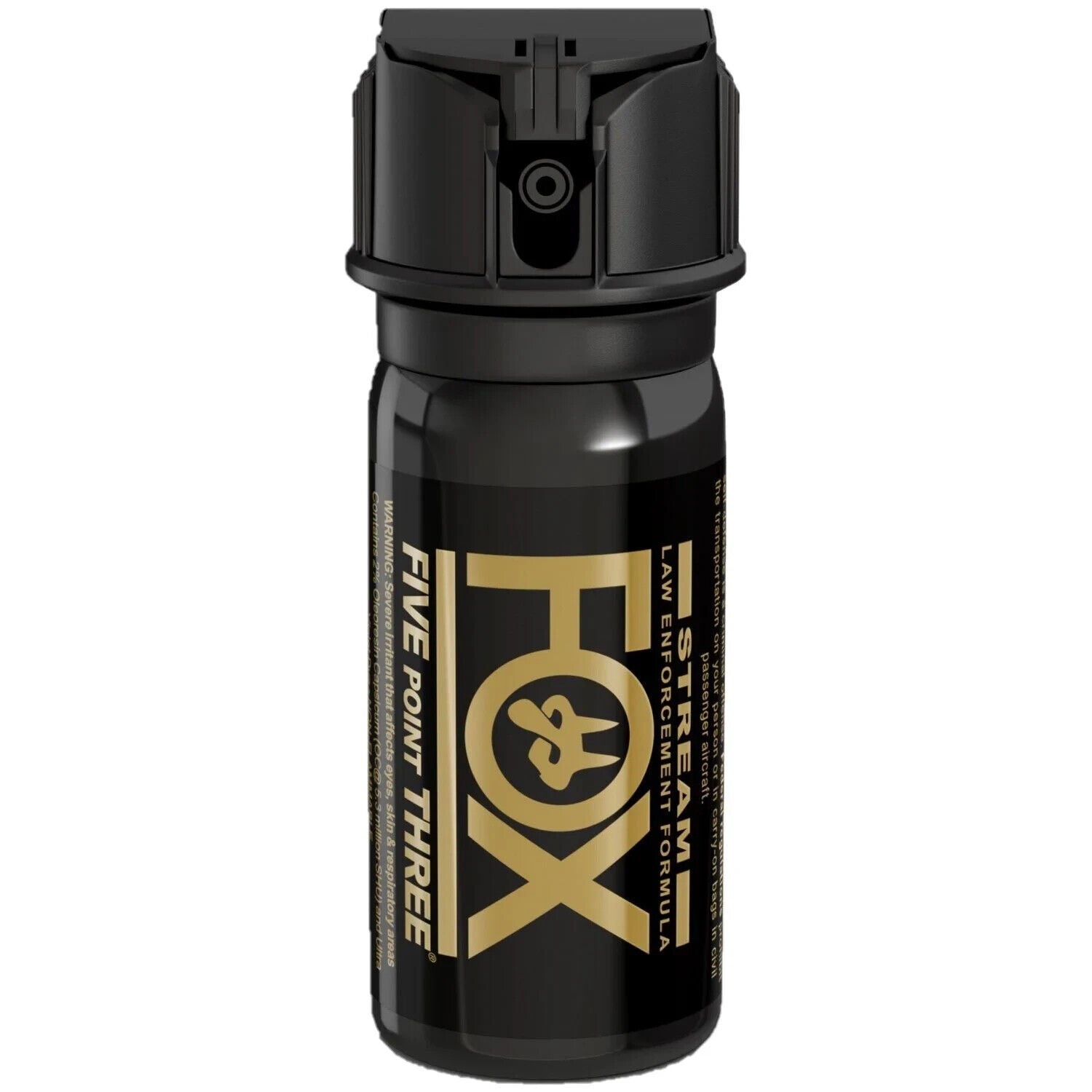 Fox Lab 5.3 Million Tactical Police Pepper Spray Stream Flip-Top 1.5oz 152FTS