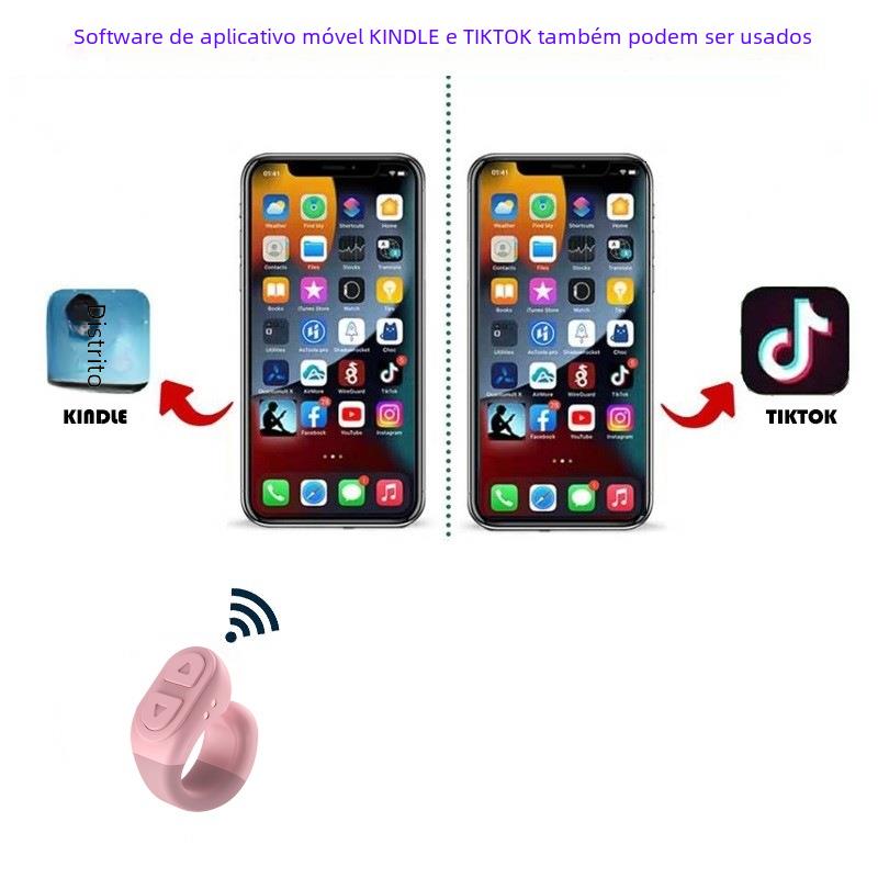 Bluetooth Selfie Remote Control for TikTok and E-Book Page Turning - TP-1