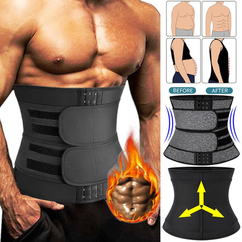 Men's Tactical Slimming Waist Trainer and Back Support Belt for Fitness