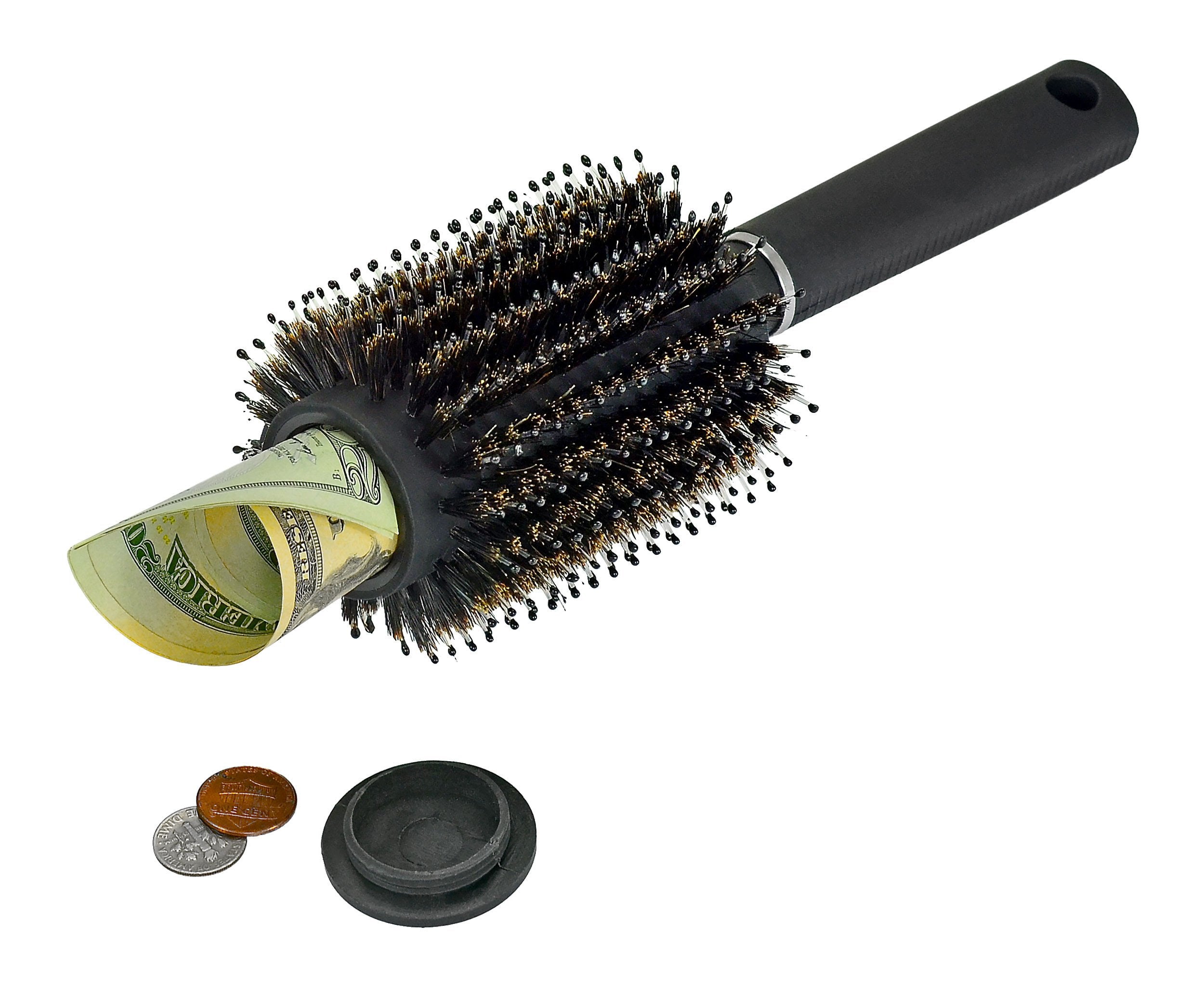 Discreet Hair Brush Diversion Safe for Valuables - Inside The Bars