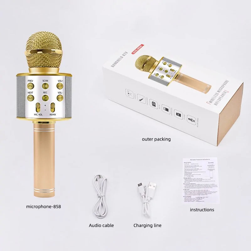 Wireless Bluetooth Karaoke Microphone for Ultimate Singing Fun