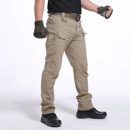 Men's Waterproof Tactical Cargo Pants, SWAT-Ready Combat Trousers with Versatile Pocket Design, Durable Outdoor Pants 2024