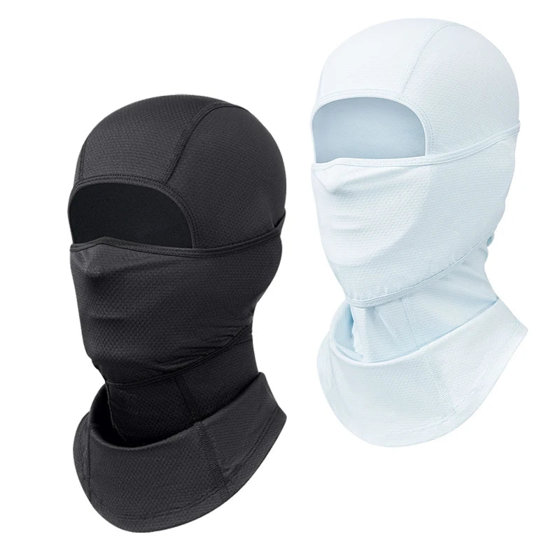 Adjustable UV Protection Balaclava Face Mask Set for Men and Women - Quick-Drying Motorcycle Gear (2/3pcs)