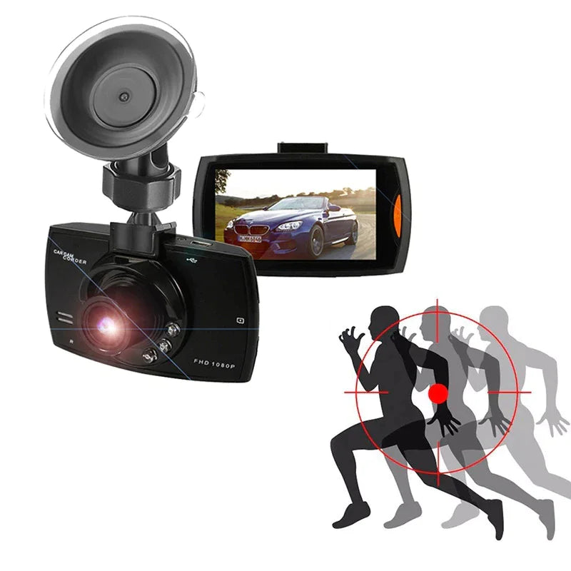 2.7'' Full HD 1080P Dual Lens Dash Cam with Night Vision & G-Sensor