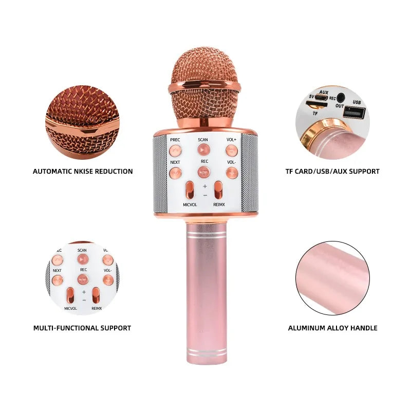 Wireless Bluetooth Karaoke Microphone for Ultimate Singing Fun