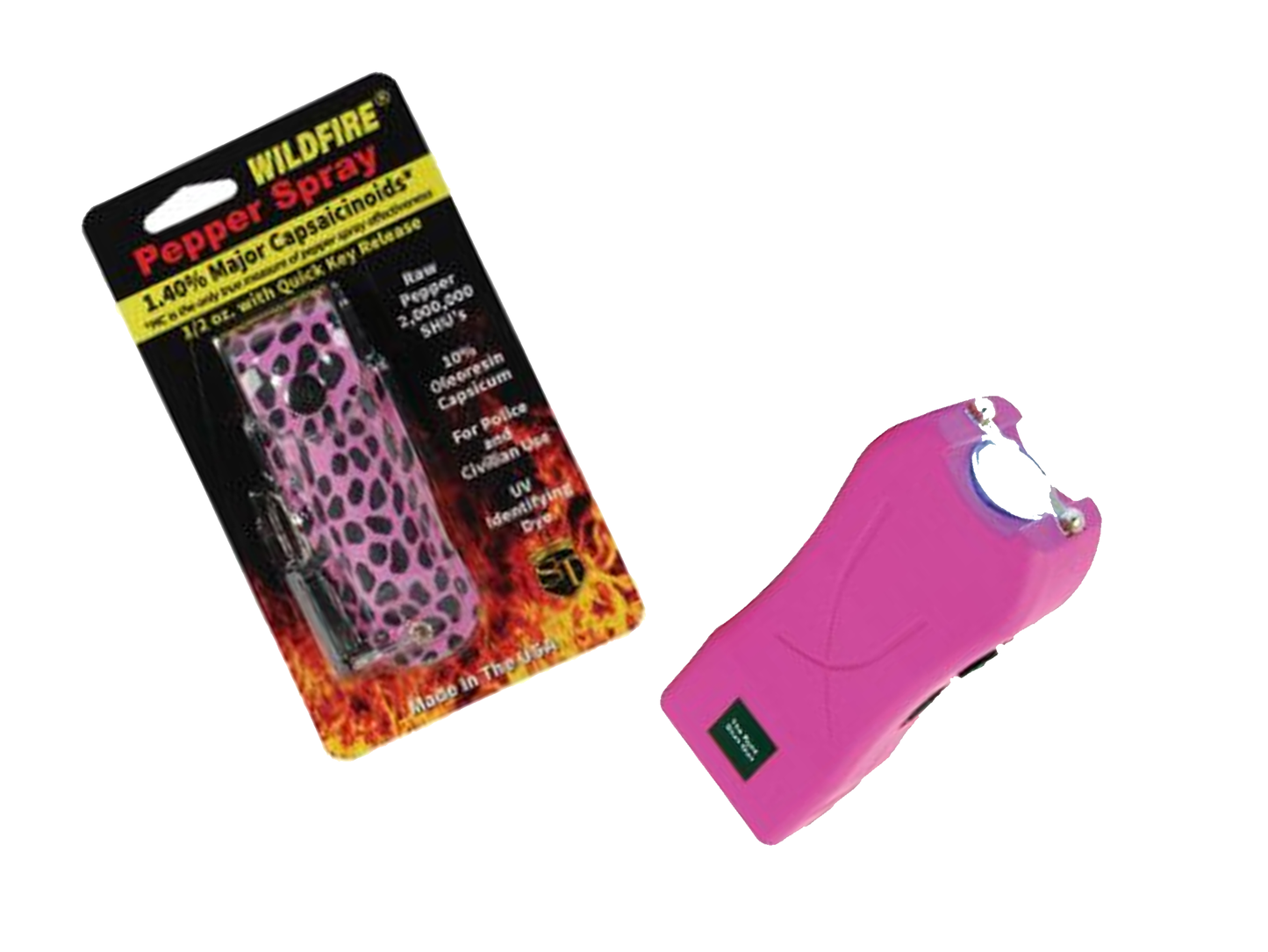 Runt Pink Self-Defense Stun Gun and Pepper Spray Duo