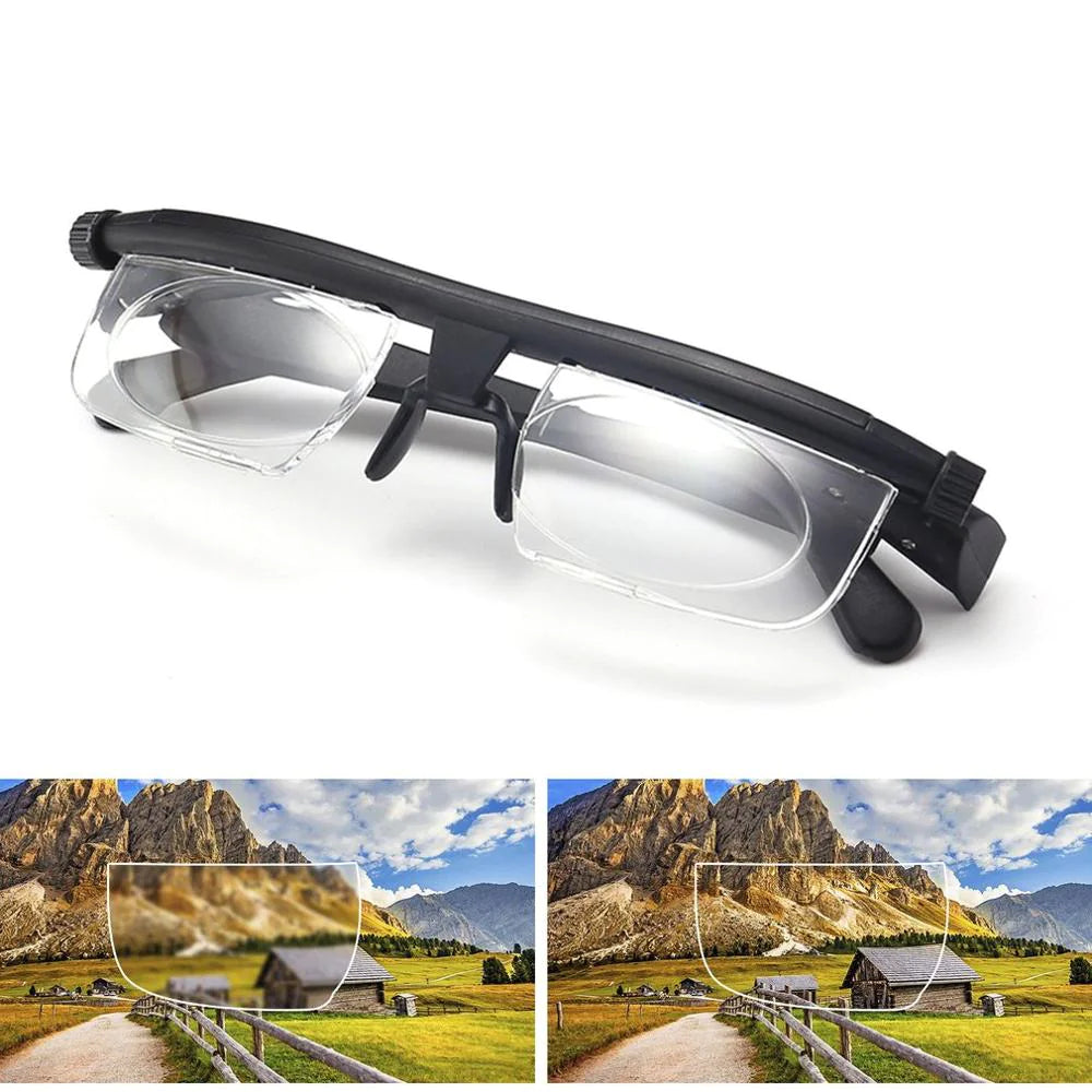 Adjustable Focus Eyeglasses for Clear Vision - Variable Diopter Reading Glasses