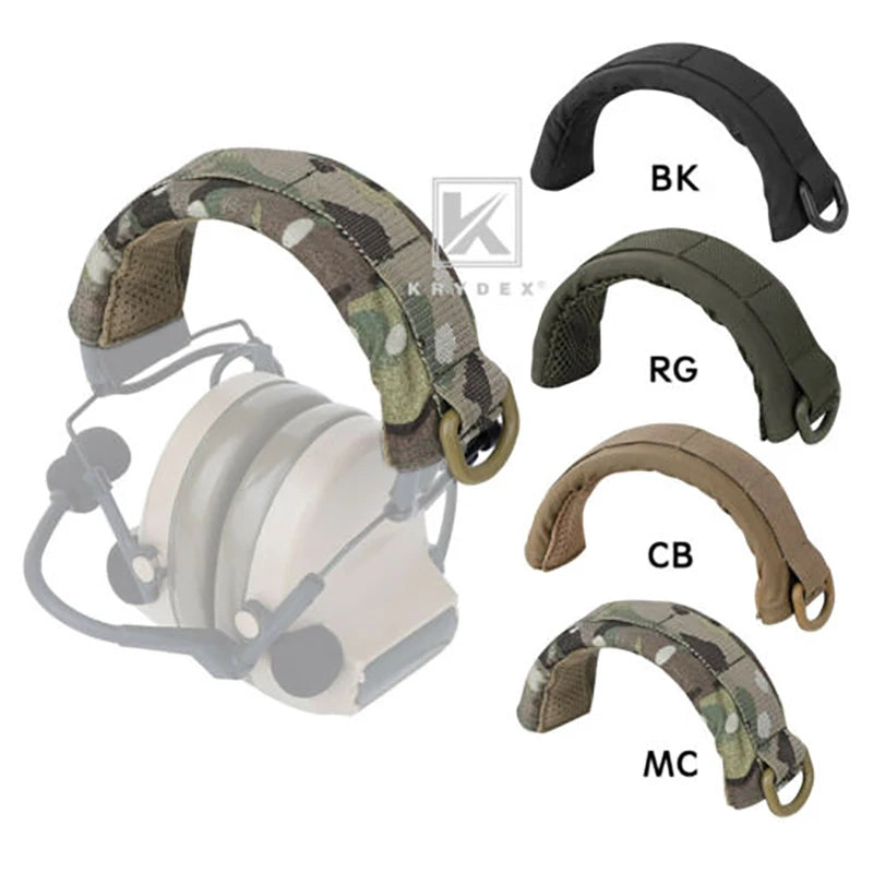 KRYDEX Tactical MOLLE Headphone Stand Cover for HOWARD PELTOR & Military Headsets - Protective Case with D-Ring - Inside The Bars