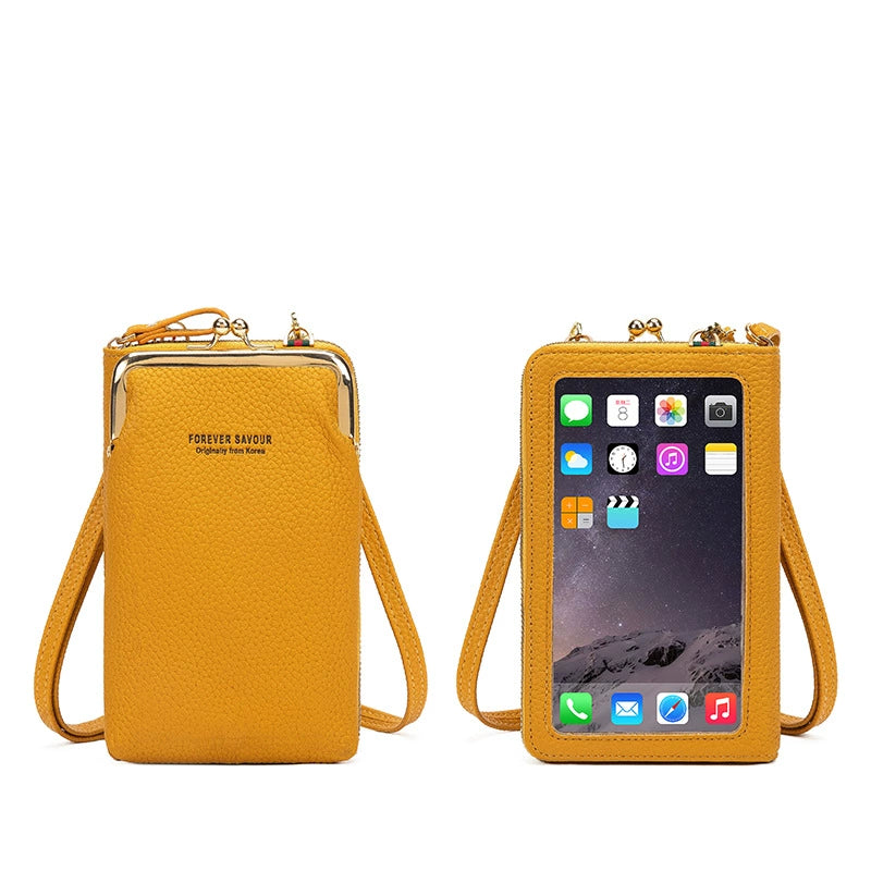 Touch Screen Super Popular Lightweight Vertical Integrated Mobile Phone Bag - Inside The Bars