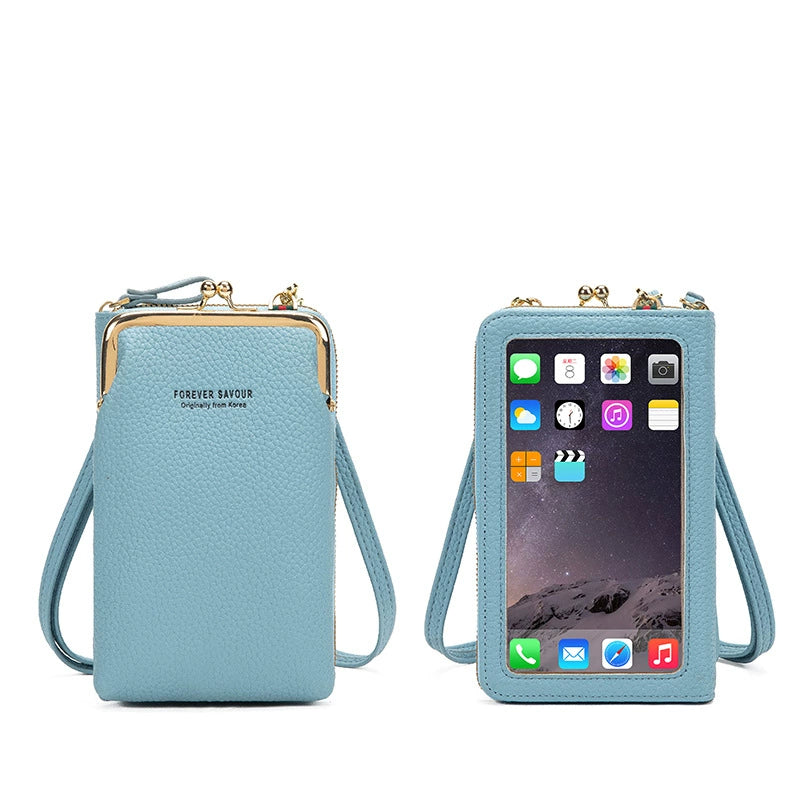 Touch Screen Super Popular Lightweight Vertical Integrated Mobile Phone Bag - Inside The Bars