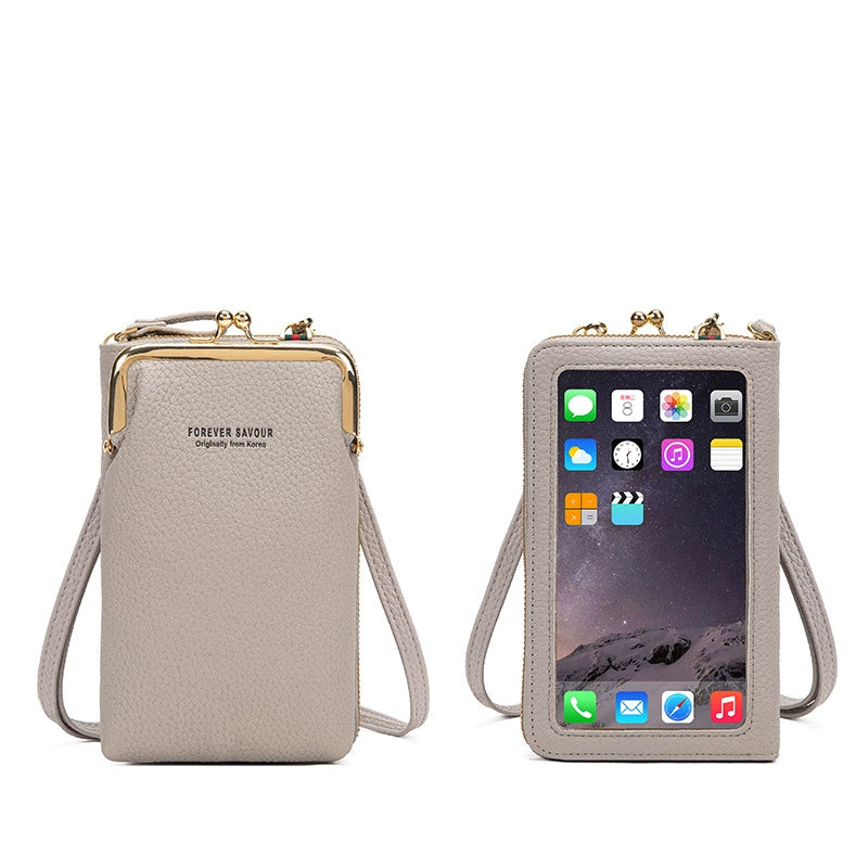 Touch Screen Super Popular Lightweight Vertical Integrated Mobile Phone Bag - Inside The Bars