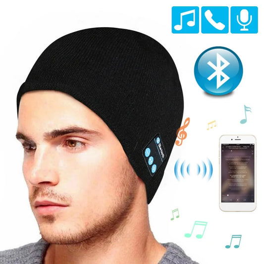 Bluetooth-Enabled Audio Beanie with Headset