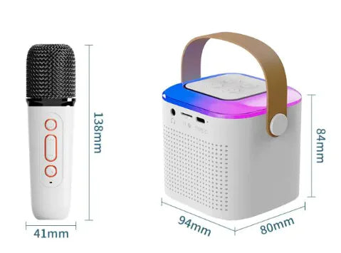 Wireless Karaoke Speaker System with RGB Mic Lights