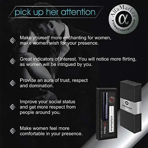 AlfaMarker Men’s Pheromone Cologne Set - 2x5 ml Irresistible Attraction Formula