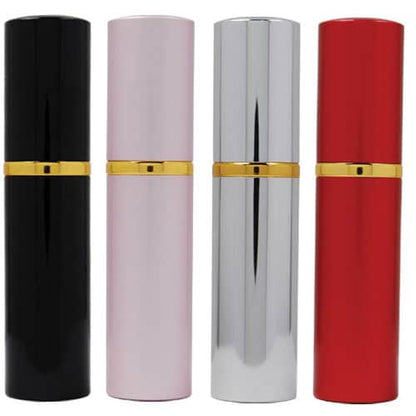 Stylish Pink Lipstick Pepper Spray with 1.2% MC for Women - Inside The Bars