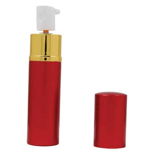 Lipstick Pepper Spray - Pepper Shot 1.2% MC in Red, 1/2 oz for Women's Safety - Inside The Bars