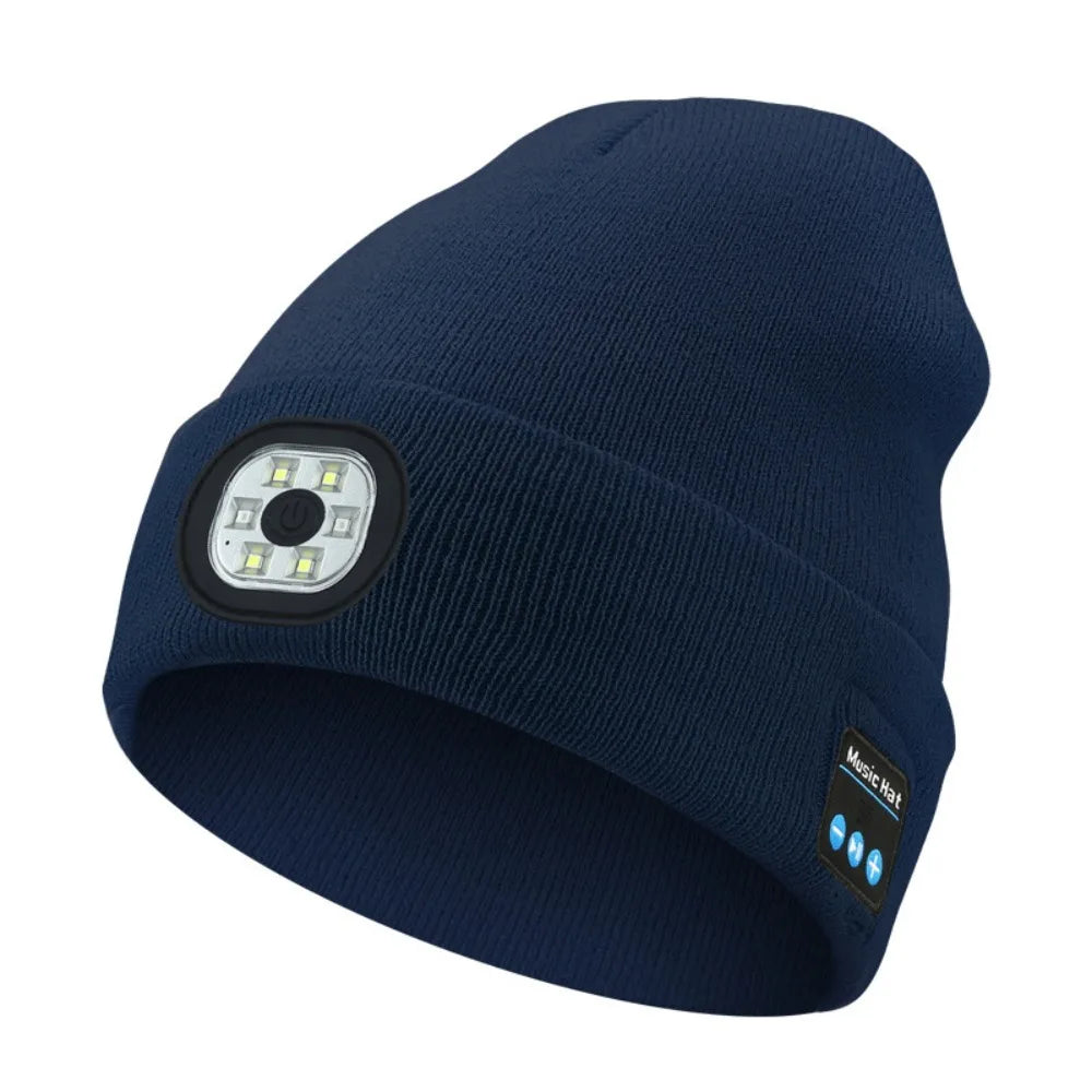 LED Music Beanie Hat with Rechargeable Bluetooth and Removable Speakers for Winter Warmth - Inside The Bars