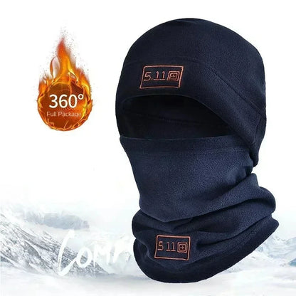 Tactical Military Fleece Hat & Scarf Set - Thermal Balaclava with Face Mask and Neck Protector for Winter Sports - Inside The Bars