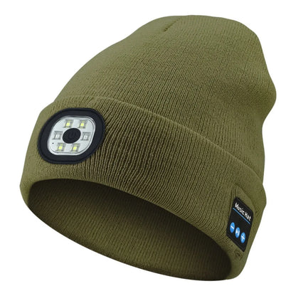 LED Music Beanie Hat with Rechargeable Bluetooth and Removable Speakers for Winter Warmth - Inside The Bars