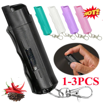 20ml Compact Self-Defense Pepper Spray Keychain - Reusable Outdoor Safety Tool for Men & Women - Inside The Bars