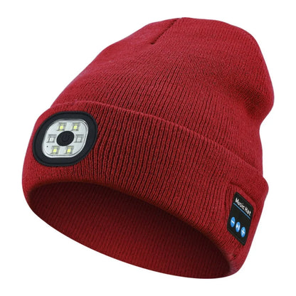 LED Music Beanie Hat with Rechargeable Bluetooth and Removable Speakers for Winter Warmth - Inside The Bars