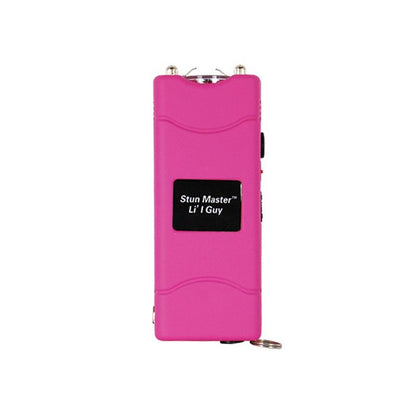 Compact 60 Million Volt Stun Gun with Flashlight and Holster - Pink - Inside The Bars