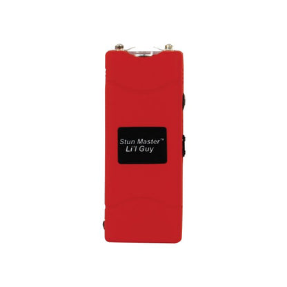 Compact 60 Million Volt Stun Gun with Flashlight and Holster - Red - Inside The Bars