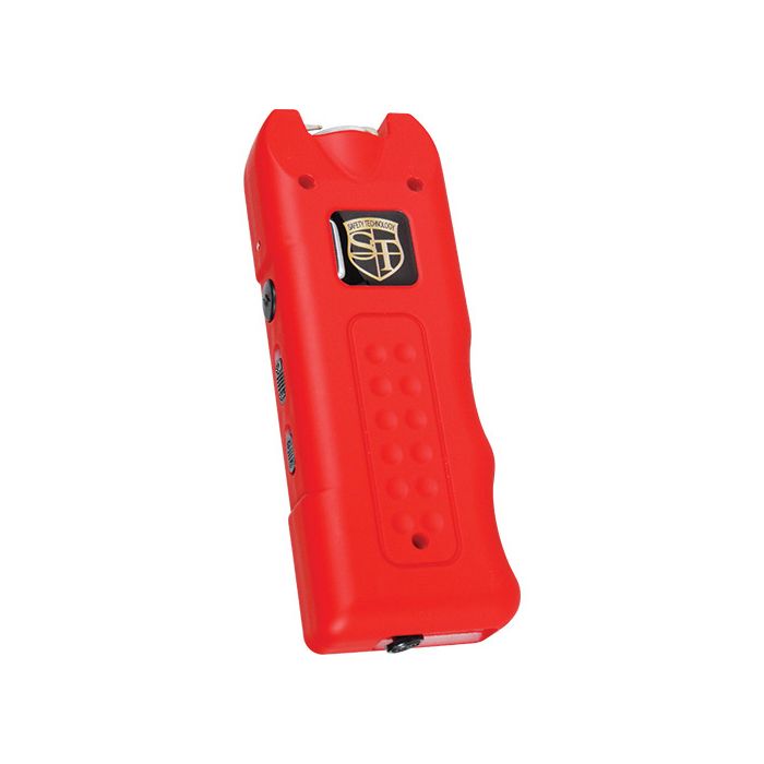 80 Million Volt MultiGuard Stun Gun with Siren and Flashlight - Red - Inside The Bars