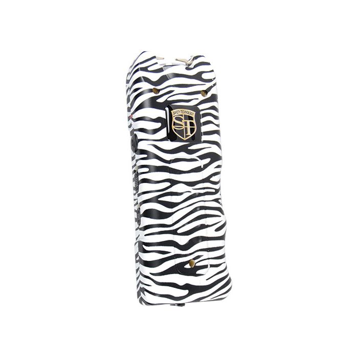 Zebra Print 80 Million Volt MultiGuard Stun Gun with Alarm and Flashlight - Inside The Bars