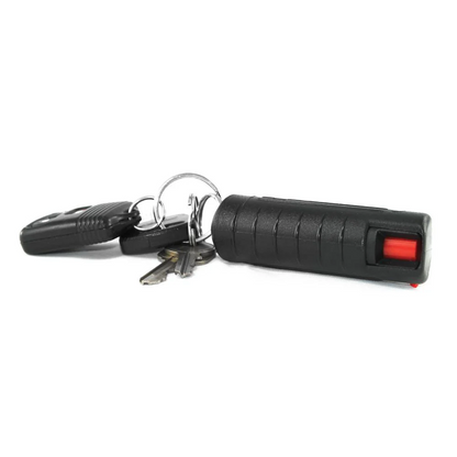 SMART Keychain Stun Gun and Streetwise Pepper Spray Combo Black