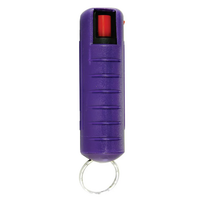 Compact SMART Stun Gun and 18 Stream Pepper Spray Combo - Purple