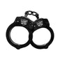 Tactical Black Nickel-Plated Steel Handcuffs