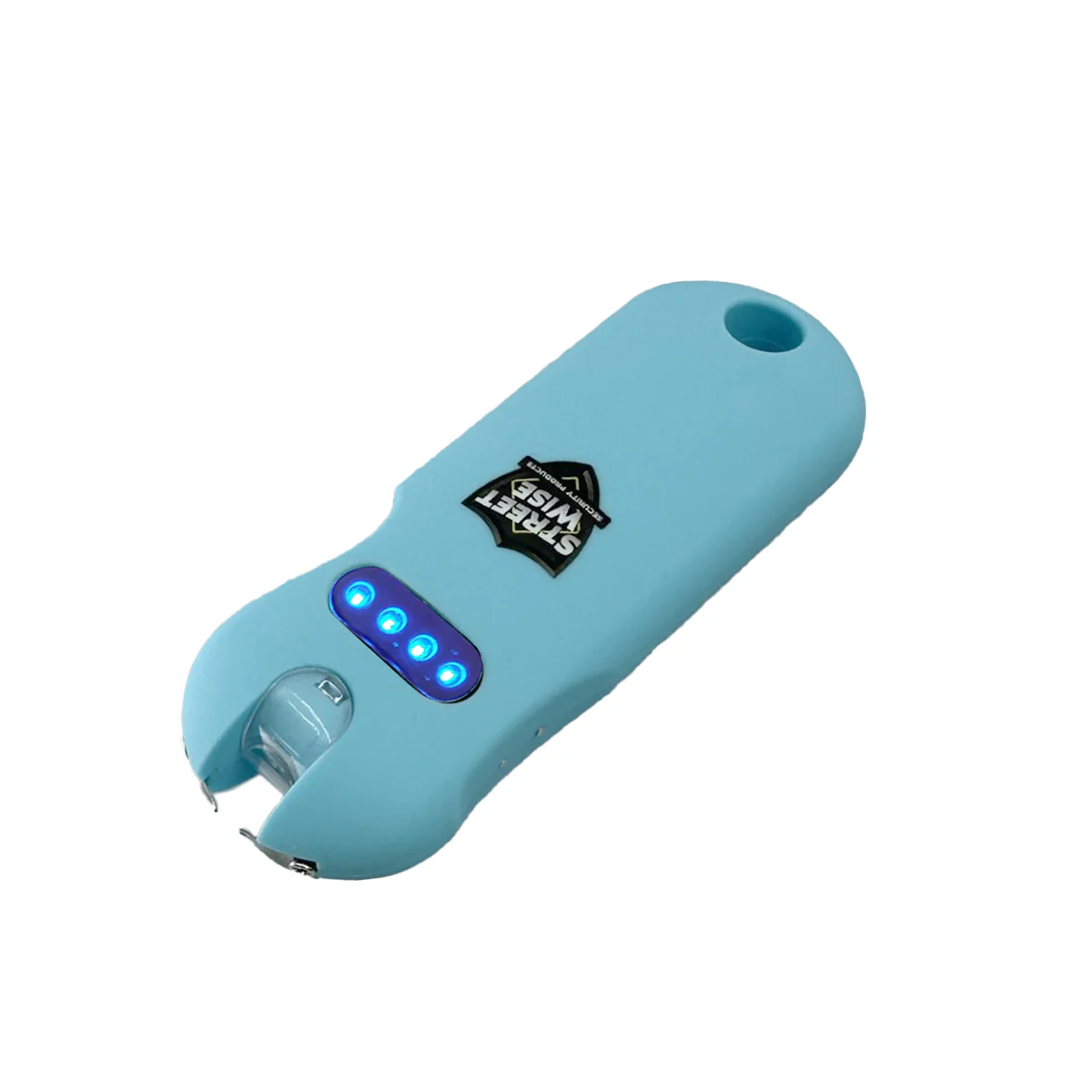 SMART Keychain Stun Gun and Streetwise Pepper Spray Combo Teal