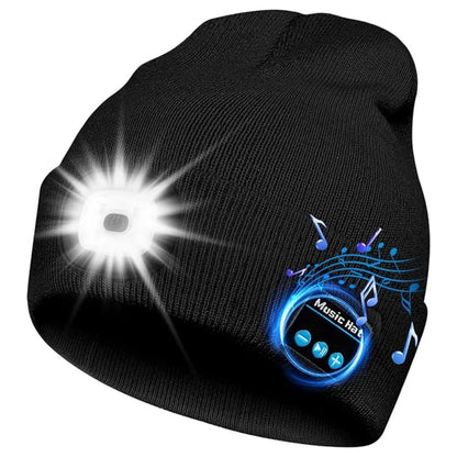 LED Music Beanie Hat with Rechargeable Bluetooth and Removable Speakers for Winter Warmth - Inside The Bars