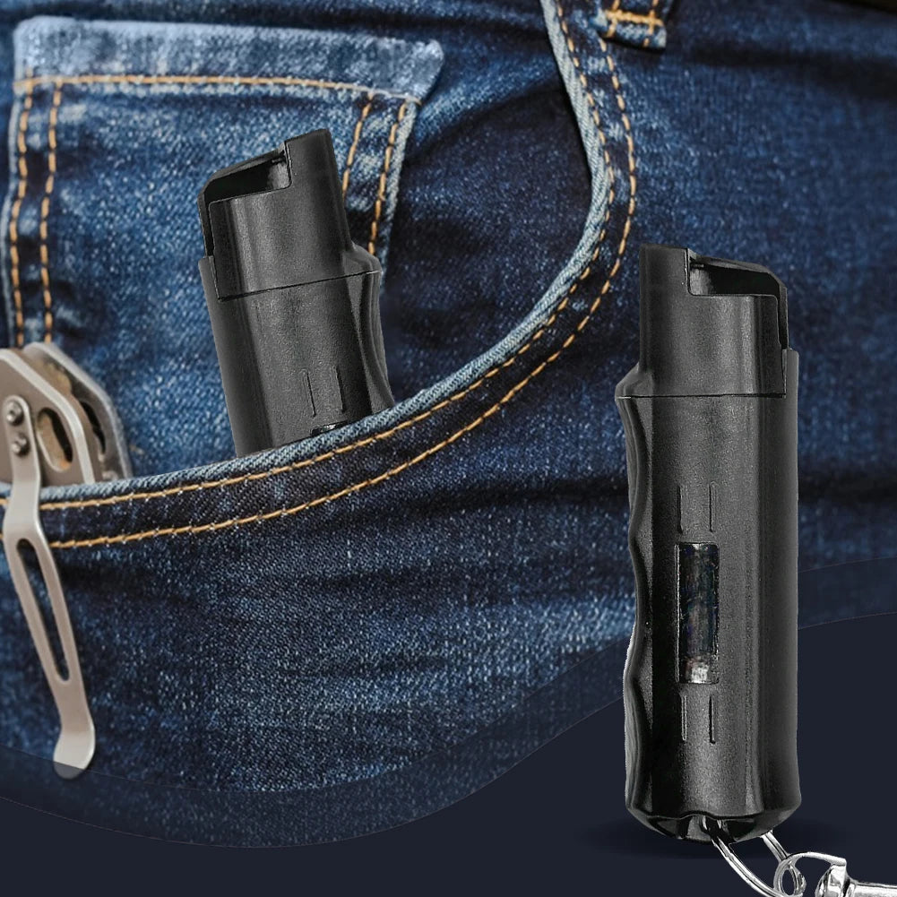 20ml Compact Self-Defense Pepper Spray Keychain - Reusable Outdoor Safety Tool for Men & Women - Inside The Bars