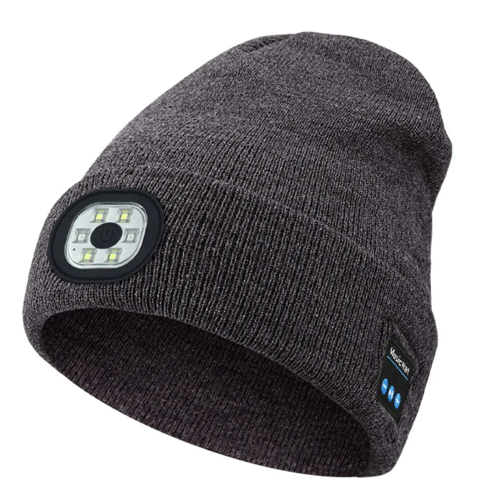 LED Music Beanie Hat with Rechargeable Bluetooth and Removable Speakers for Winter Warmth - Inside The Bars