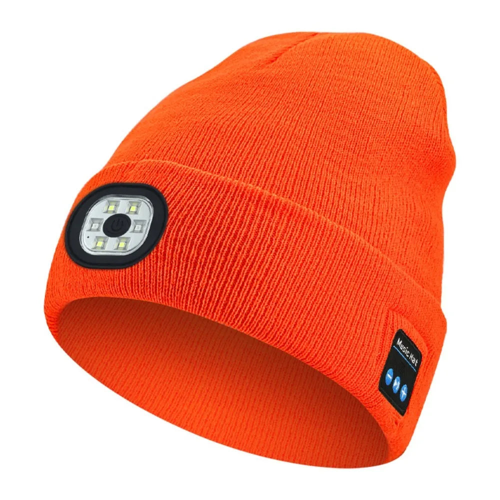 LED Music Beanie Hat with Rechargeable Bluetooth and Removable Speakers for Winter Warmth - Inside The Bars